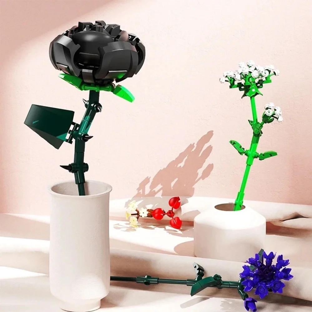 1pcs Lego Creative Building Blocks Flower Bricks Plant Gift Constructor Rose
